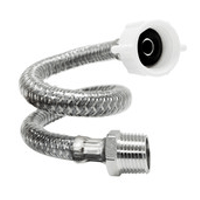 Tubo de abasto ULTRAFLEX® Metusa de acero inoxidable reforzado 1/2"" x 7/8"" x 40 cm M-H para inodoro